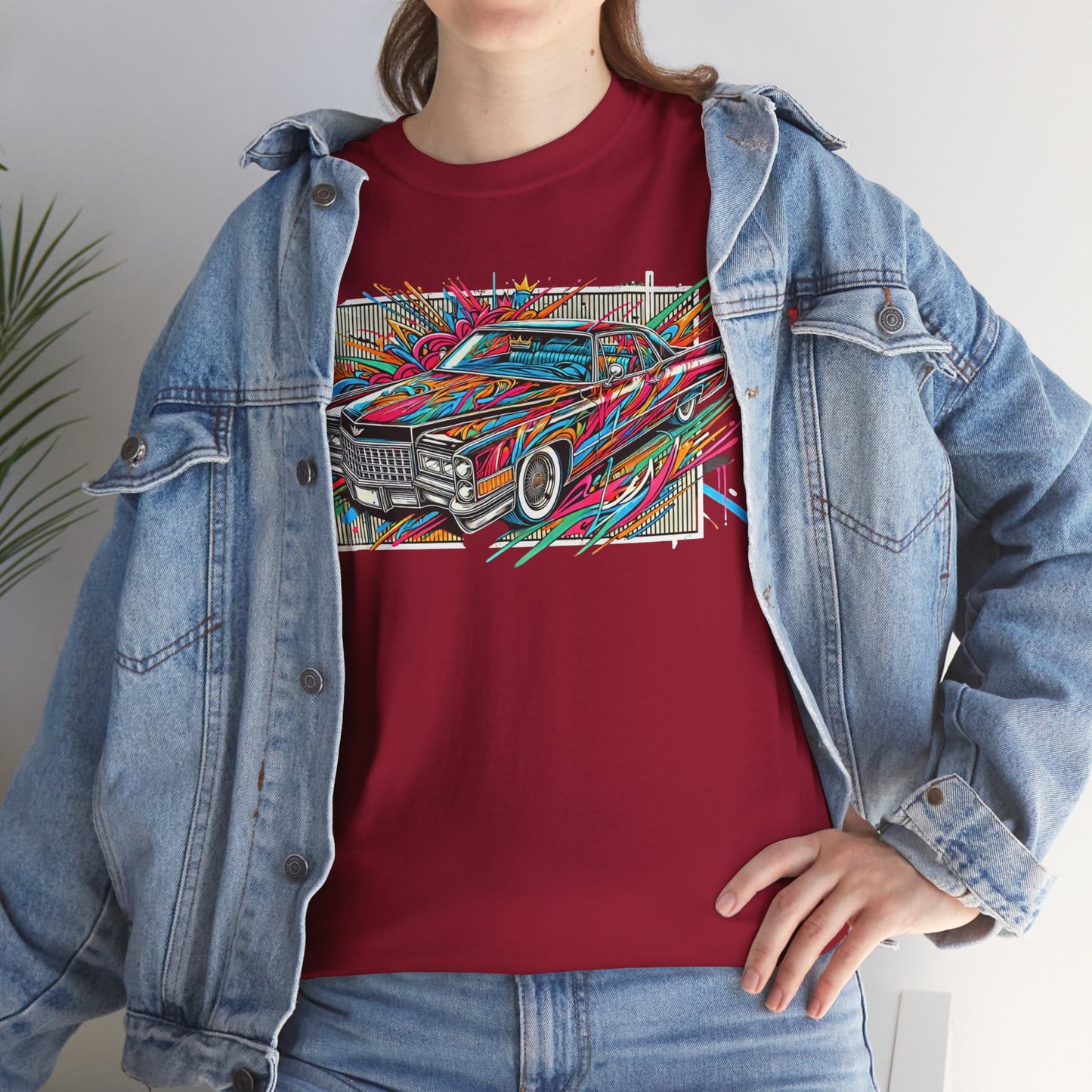 Graffiti Mania Cadillac Eldorado Graphic - Unisex Heavy Cotton Tee