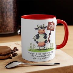COW TIPPING Awareness - Accent Mugs | Cow Tipping Is Real, Bovine Humor. Gift For Him, Gift For Her, Farm Humor, Cow Fan Gift, Farm Animal