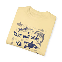 Vintage Style Sealife Comfort Colors Tshirt