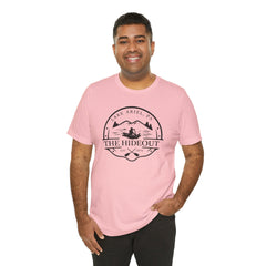 The Hideout Lake Ariel Tee — Vintage Lakeside Cabin T-Shirt
