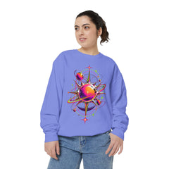 Cosmic Orbit Sweatshirt — Neon Planet Graphic Pullover