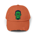 Frankenstein Unisex Distressed Cap