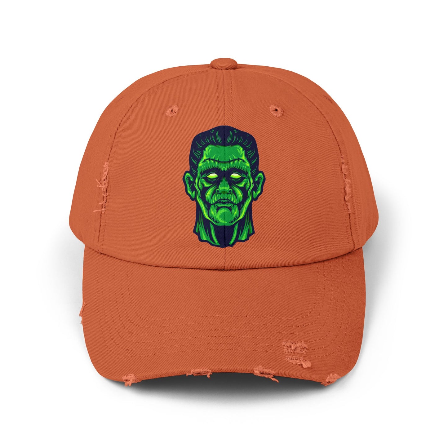 Frankenstein Unisex Distressed Cap