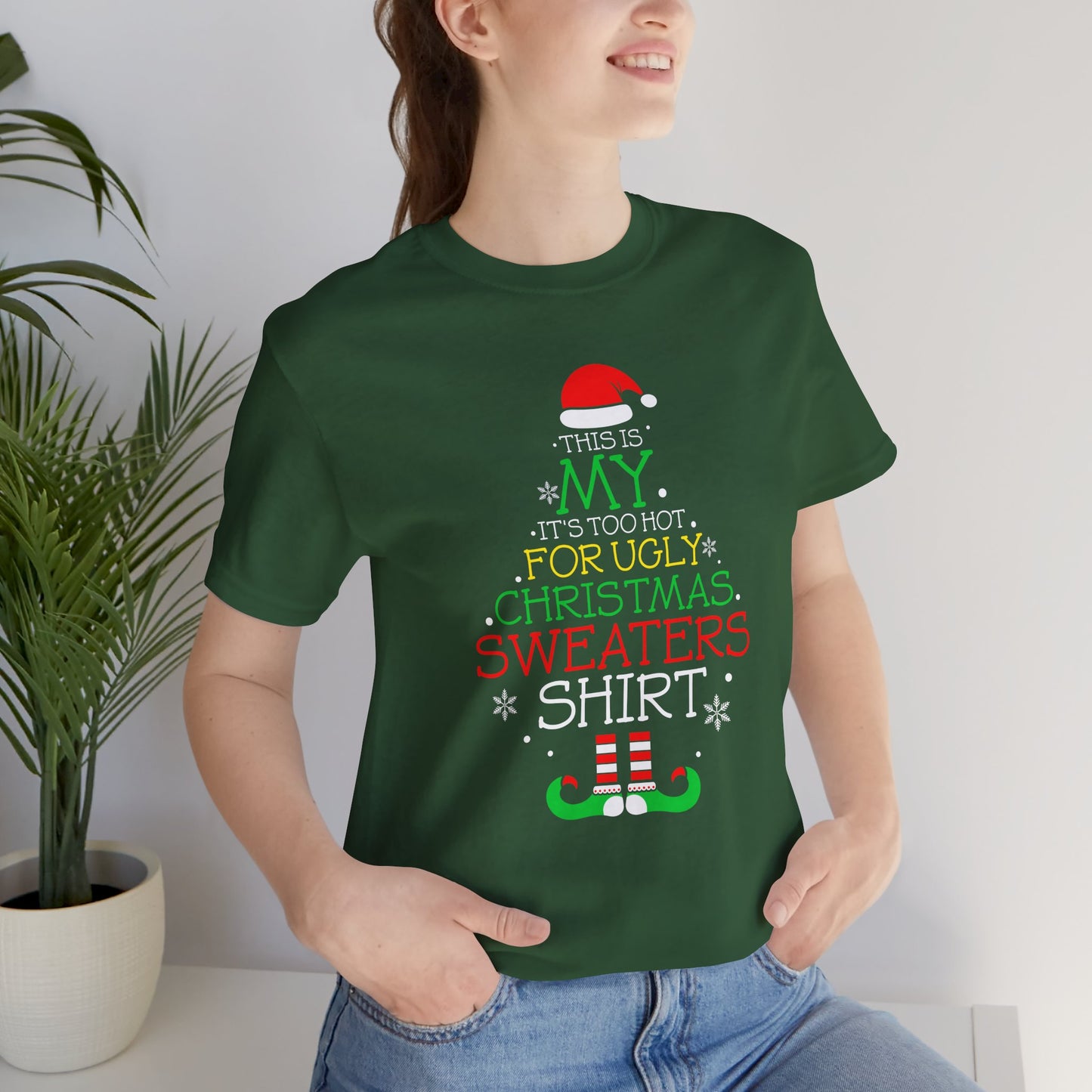 UGLY SWEATER Its Too Hot Tee Replacement - Unisex Jersey Short Sleeve Tee