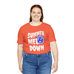 Summer Meltdown Graphic Tee — "Summer Melt Down" Sun Design