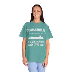 Submariners T‑Shirt — “Beneath the Waves Above the Rest” Navy Crew Tee