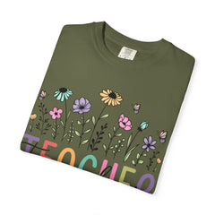 Floral Teacher Appreciation T-Shirt - Comfort Colors Soft