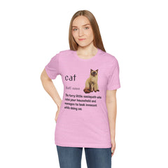 Cat Sociopath Defintion - Unisex Jersey Short Sleeve Tee