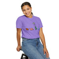 Dinosaur UFO Retro Unisex Garment-Dyed T-shirt