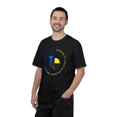 Blue French Horn & Yellow Umbrella T-Shirt — HIMYM Fan Tee