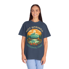 Hot Springs National Park Graphic, Comfort Colors Soft Relaxed Fit Unisex Garment-Dyed T-shirt