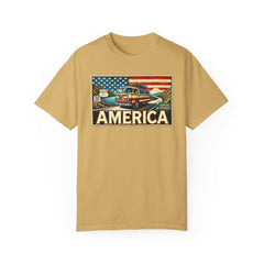 Ventura Highway Driving America Graphic Comfort Colors Unisex Garment Dyed T-shirt