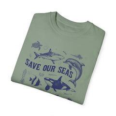 Vintage Style Sealife Comfort Colors Tshirt