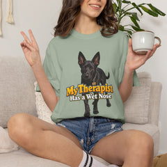 My Therapist Has a Wet Nose Personalized with your dog(s) image T-Shirt