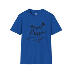 Blessed Nurse - Unisex Softstyle T-Shirt | Nurse Awareness, Medical Wear, Gift For Her, Scrubs Tee, Medical Staff Gift, Registered Nurse, RN