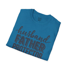 Husband Father Protector Hero Unisex Softstyle T-Shirt