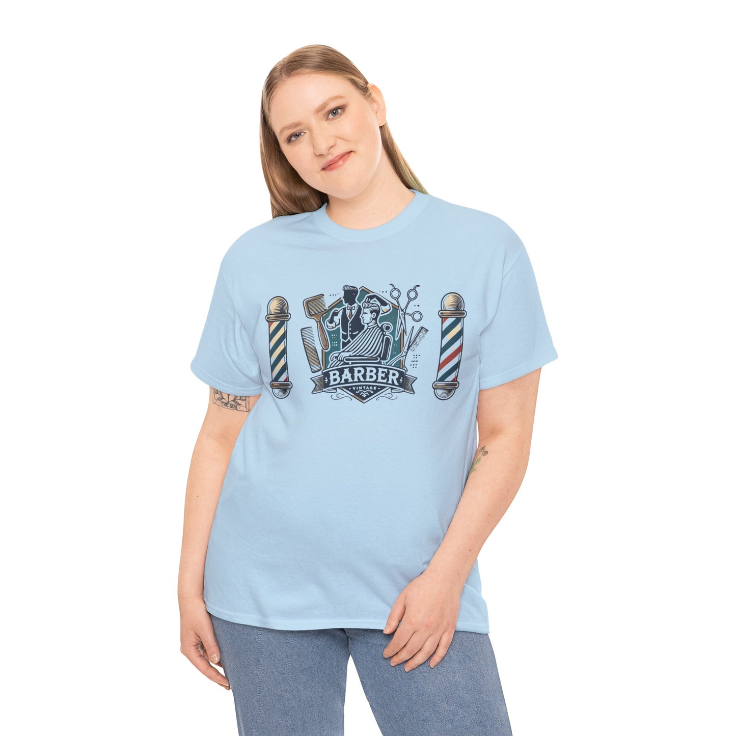 Vintage Barber - Graphic Unisex Heavy Cotton Tee