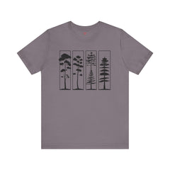 Nature-Inspired Unisex Jersey Tee, Tree Graphic T-Shirt, Eco-Friendly Fashion, Gift for Nature Lovers, Casual Wear, Outdoor Adventure