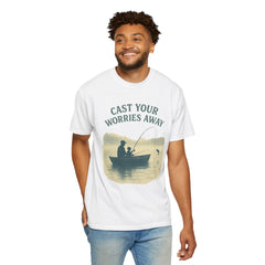 Fishing Vibe Unisex Garment-Dyed T-Shirt, Casual Wear, Outdoor Activities, Gift for Fisherman, Relaxation Tee, Summer Style