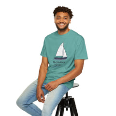 Hempstead Bay Sailing Club Graphic T-Shirt — "Real Sailors Fly Scots" Nautical Tee