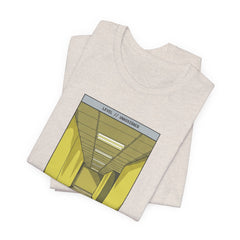 Do Not Question The Hallway T-Shirt — Retro Yellow Corridor Graphic Tee