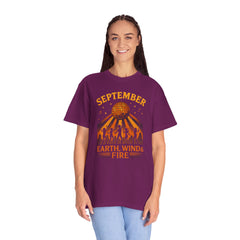 Earth, Wind & Fire Inspired Unisex T-Shirt, September Celebration Tee, Music Lover Gift, Vintage Style Top, Concert Shirt