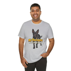 My Therapist Has A Wet Nose Personalized with your dog(s) image T-Shirt