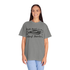 Sports Car Drift Unisex T-Shirt - Work Hard, Drift Harder