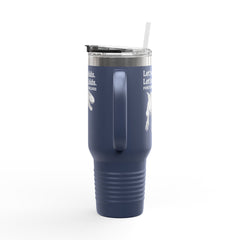 Funny Dinosaur Punctuation Saves Lives Insulated Travel Mug