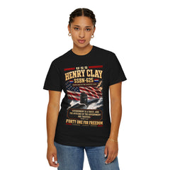 USS Henry Clay SSBN-625 Patriotic Submarine T-Shirt — Forty One for Freedom Design