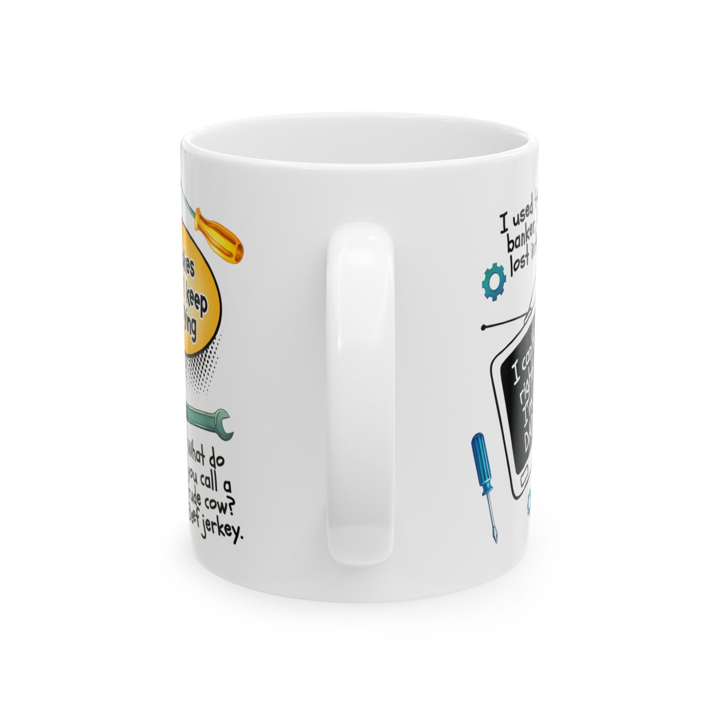 Dad Jokes Mug Ceramic Mug, (11oz, 15oz)