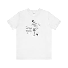 Terry Fox Inspirational Amputee Quote - Unisex Short Sleeve Tee,Amputee Awareness,Gift For Him,Gift For Her,Leg Amputee,Limb Loss Awareness