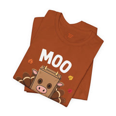 Funny Thanksgiving Turkey Moo T‑Shirt - Unisex Tee