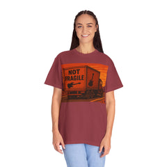 Not Fragile Unisex Garment-Dyed T-Shirt -BTO Inspired Vintage Guitar Graphic Tee