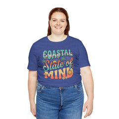 Coastal State of Mind Tee — Retro Beach Graphic T-Shirt