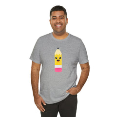Emoji TEACHER PENCIL- Graphic Unisex Jersey Short Sleeve Tee