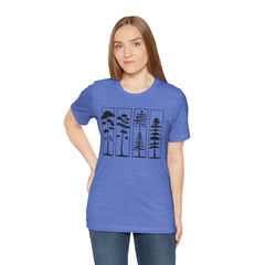 Nature-Inspired Unisex Jersey Tee, Tree Graphic T-Shirt, Eco-Friendly Fashion, Gift for Nature Lovers, Casual Wear, Outdoor Adventure