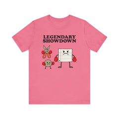 Legendary Showdown Rock Paper Scissors Funny Graphic Tee