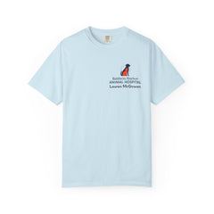 Lauren McGowan Front Logo Back Graphic Baldwin Harbor Animal Hospital "Who Let the Cats Out?" T Shirt
