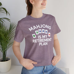 Mahjong Retirement Plan Tee, Fun Unisex T-Shirt for Game Lovers, Perfect Gift for Retirees, Mahjong Enthusiasts, Casual Wear
