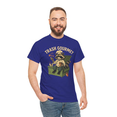 Trash Gourmet Unisex Heavy Cotton Tee, Funny Graphic T-Shirt, Quirky Casual Wear, Unique Gift for Food Lovers, Eco-Friendly Apparel
