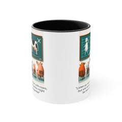 COW TIPPING Awareness - Accent Mugs | Cow Tipping Is Real, Bovine Humor. Gift For Him, Gift For Her, Farm Humor, Cow Fan Gift, Farm Animal