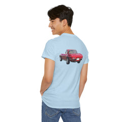 Red Corvette Summer Unisex Tee - I'm Vetted For Life Front and Back Image T Shirt