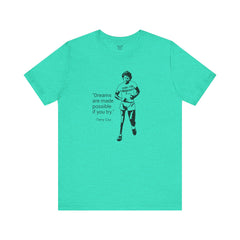 Terry Fox Inspirational Amputee Quote - Unisex Short Sleeve Tee,Amputee Awareness,Gift For Him,Gift For Her,Leg Amputee,Limb Loss Awareness