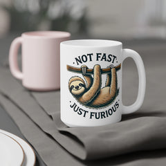 Not Fast Just Furious Sloth Mug