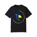 Blue French Horn and Yellow Umbrella Unisex T-shirt - HIMYM Fan Apparel