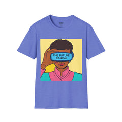 The FUTURE Is REAL Pop Art Woman Unisex Softstyle T Shirt
