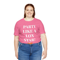 Funny Jewish Humor Party Like A Lox Star Graphic Tee