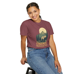 Yosemite National Park Graphic, Comfort Colors Soft Relaxed Fit Unisex Garment-Dyed T-shirt