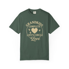 Grandkids Complete Life’s Circle of Love T-Shirt, Family Shirt, Gift for Grandma, Heartwarming Tee, Casual Everyday Wear